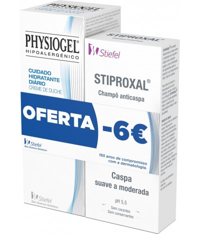 Pack Champô Anticaspa Stiproxal + Creme de Duche Physiogel