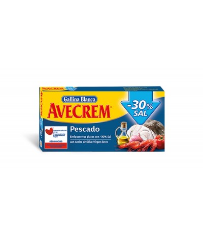 Caldo de Peixe - 30% Sal - 10 un Avecrem