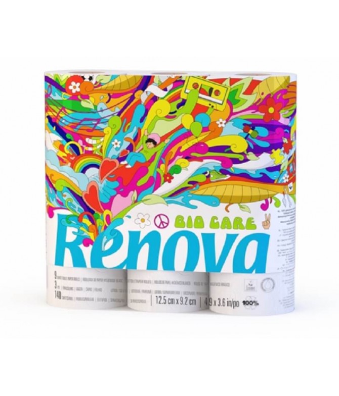 Renova Papel Higiénico Bio Care 9un Renova Papel Higiénico Bio Care 9un