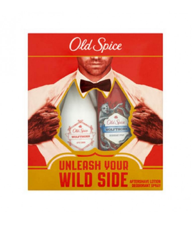 Old Spice Coffret Deo & Aftershave Wolfthorn 150ml+100ml T Old Spice Coffret Deo & Aftershave Wolfthorn 150ml+100ml T
