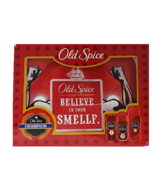 Old Spice Coffret Gel Baño Deo & Aftershave Champion T Old Spice Coffret Gel Baño Deo & Aftershave Champion T