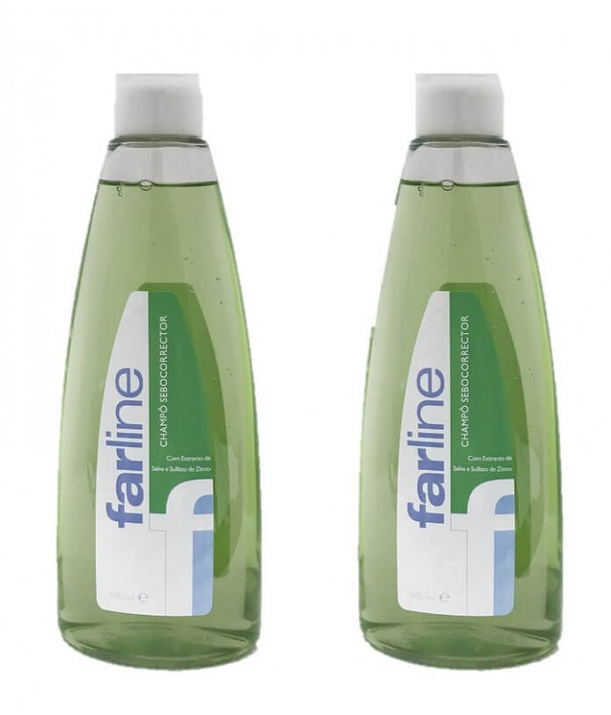 PACK 2 Farline Champú Sebo-Corrector 400ml T PACK 2 Farline Champú Sebo-Corrector 400ml T