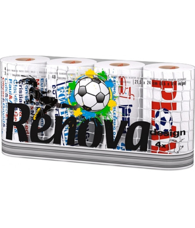 Renova Rollo de Cocina Foot Cup 4un T Renova Rollo de Cocina Foot Cup 4un T