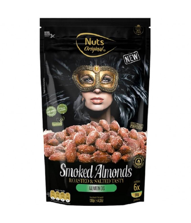 Nuts Original Smoked Almonds 120gr T Nuts Original Smoked Almonds 120gr T