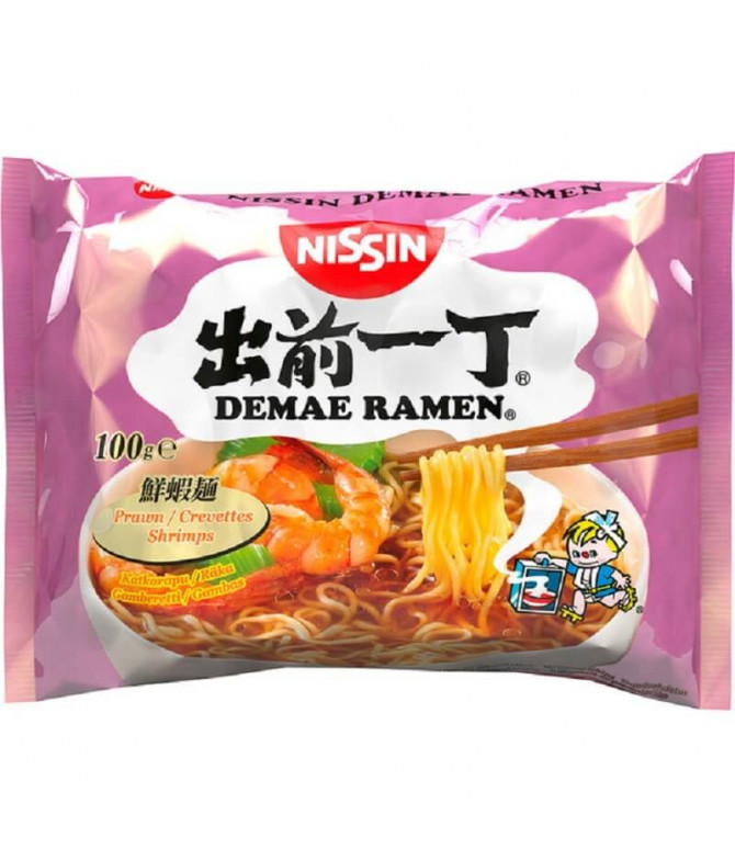 Nissin Demae Ramen Noodles Camarones 100gr T Nissin Demae Ramen Noodles Camarones 100gr T