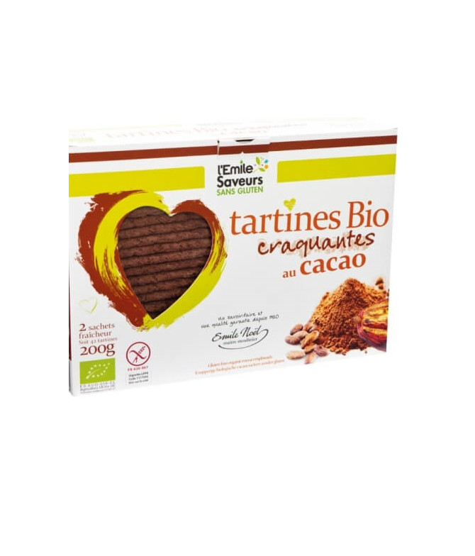L'Emile Saveurs Tartines Cacau BIO 200gr L'Emile Saveurs Tartines Cacau BIO 200gr