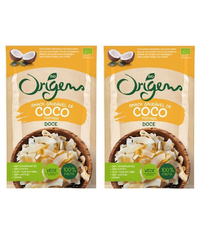 PACK 2 Origens Bio Snack Coco Doce 20gr PACK 2 Origens Bio Snack Coco Doce 20gr