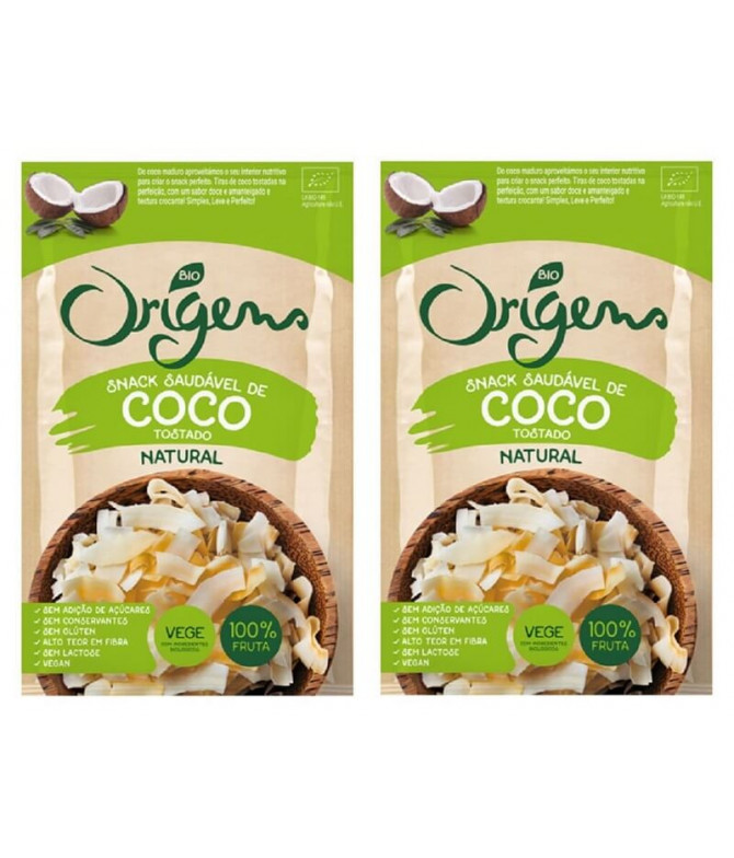 PACK 2 Origens Bio Snack Coco Natural 20gr PACK 2 Origens Bio Snack Coco Natural 20gr