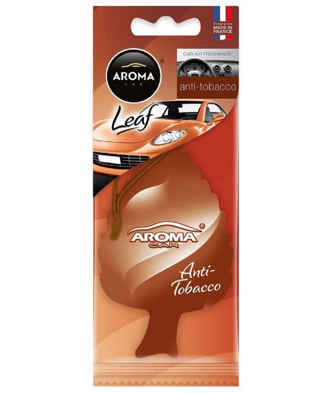 Aroma Car Ambientador Auto Leaf Anti Tabacco 1un Aroma Car Ambientador Auto Leaf Anti Tabacco 1un