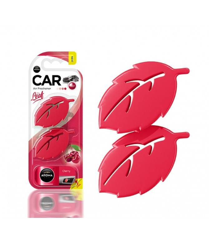 Aroma Car Ambientador Auto Leaf Cherry 2un Aroma Car Ambientador Auto Leaf Cherry 2un
