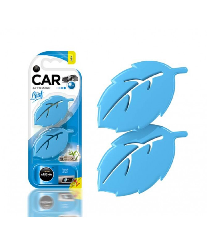 Aroma Car Ambientador Auto Leaf Fresh Linen 2un T Aroma Car Ambientador Auto Leaf Fresh Linen 2un T