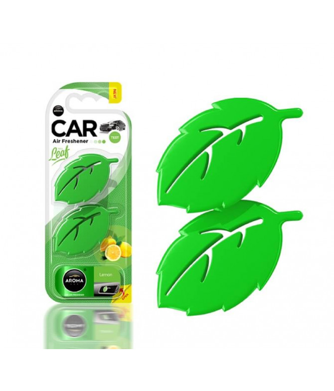 Aroma Car Ambientador Auto Leaf Lemon 2un Aroma Car Ambientador Auto Leaf Lemon 2un