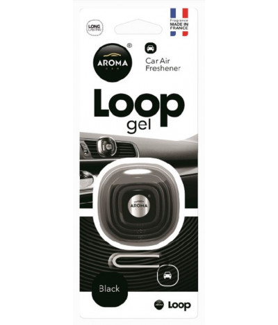 Aroma Car Ambientador Auto Loop Gel Black 1un T