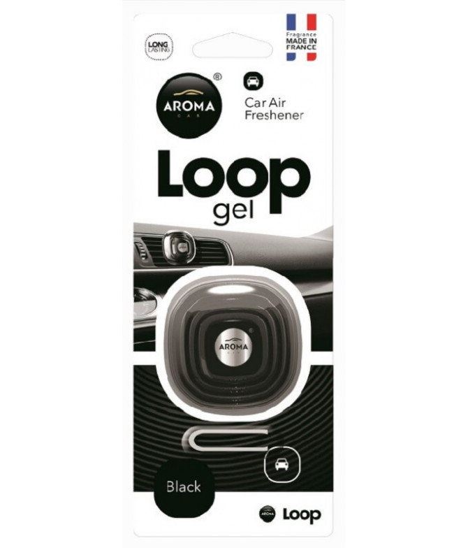 Aroma Car Ambientador Auto Loop Gel Black 1un T