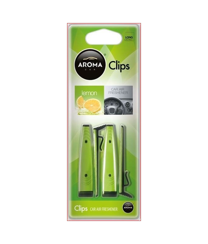 Aroma Car Ambientador Auto Clips Lemon 1un Aroma Car Ambientador Auto Clips Lemon 1un