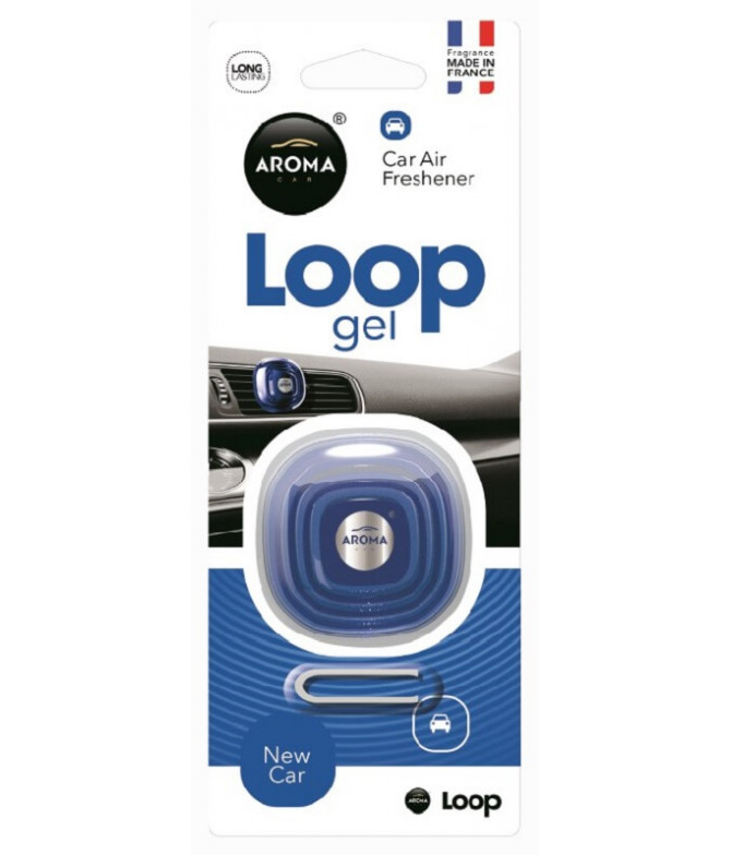 Aroma Car Ambientador Auto Loop Gel New Car 1un