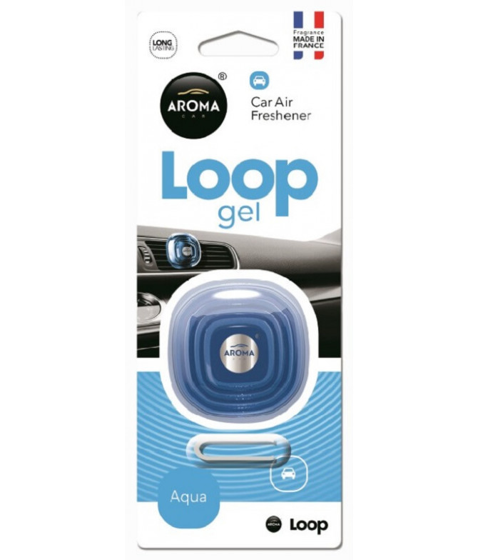 Aroma Car Ambientador Auto Loop Gel Aqua 1un T Aroma Car Ambientador Auto Loop Gel Aqua 1un T