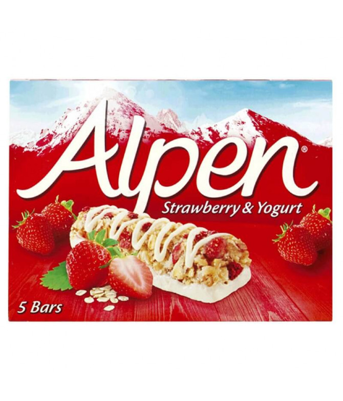 Alpen Barrita Cereais Morango & Iogurte 5un