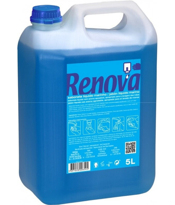 Renova Jabón Líquido de Manos Profesional Marine 5L T Renova Jabón Líquido de Manos Profesional Marine 5L T