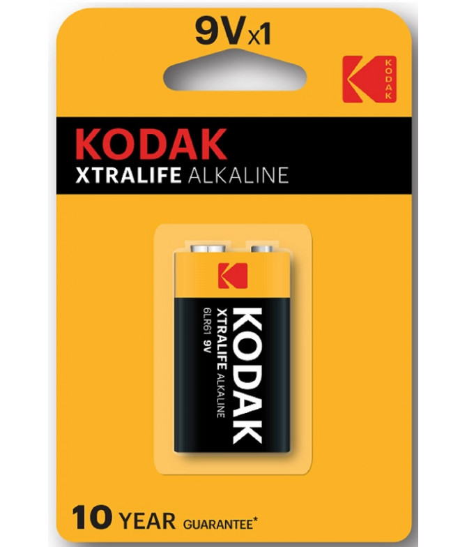 Kodak Pilhas Xtralife Alkaline 6LR61 9V 1un