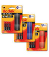 Lanterna LED Flashlight VERMELHO + 3 Pilhas AAA