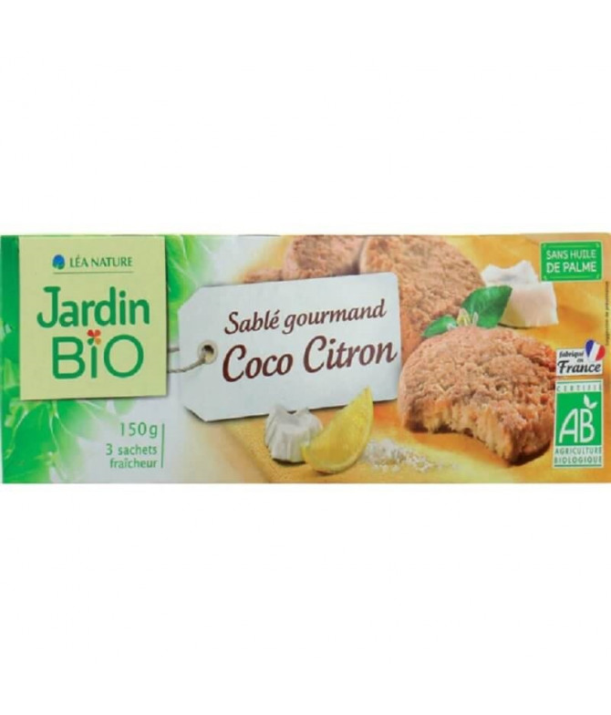 Jardin Bio Galleta Coco Limón 150gr T Jardin Bio Galleta Coco Limón 150gr T