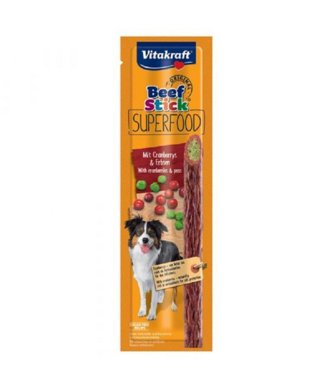 Vitakraft Beef-Stick Superfood Chia & Zanahoria 25gr T Vitakraft Beef-Stick Superfood Chia & Zanahoria 25gr T