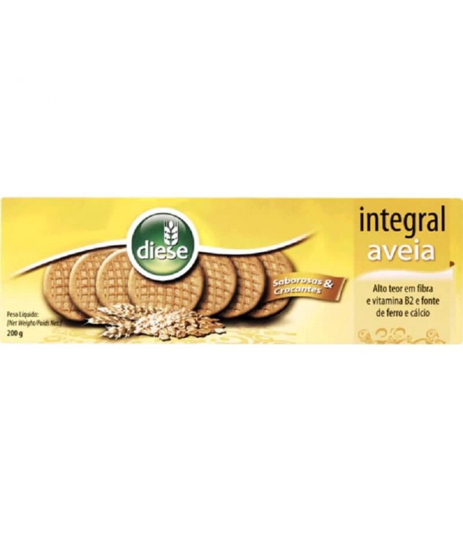 Diese Biscoito Integral Aveia 200gr Diese Biscoito Integral Aveia 200gr