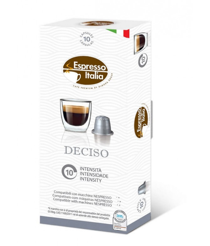Espresso Italia Café Deciso para Nespresso 10un Espresso Italia Café Deciso para Nespresso 10un