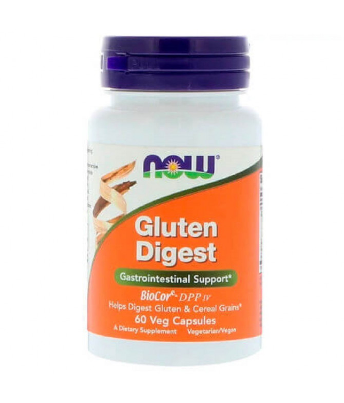 Now Gluten Digest Enzymes DIGESTÃO 60un