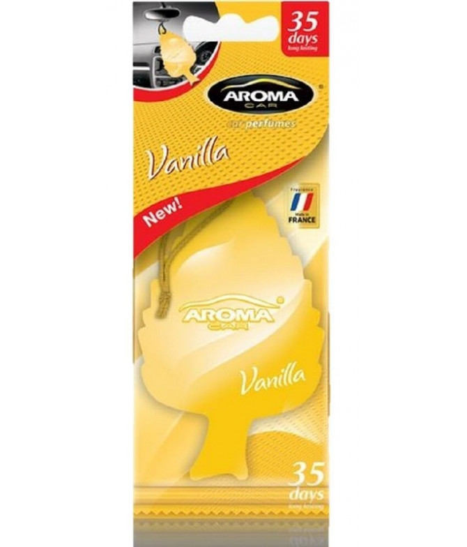 Aroma Car Ambientador Leaf Vanilla 1un T Aroma Car Ambientador Leaf Vanilla 1un T