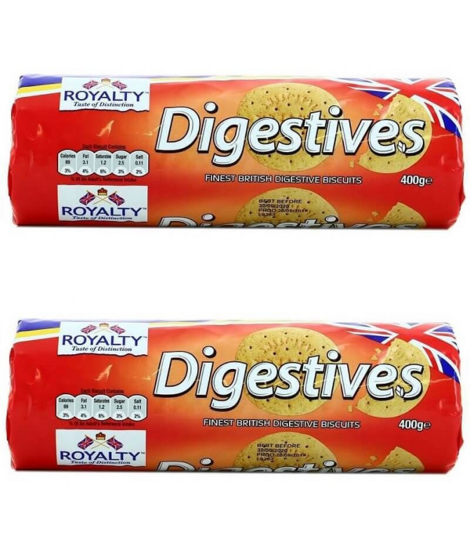 PACK 2 Royalty Bolacha Digestiva 400gr PACK 2 Royalty Bolacha Digestiva 400gr