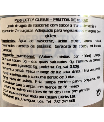 Perfectly Clear Agua Sabor Frutos Verano 500ml T
