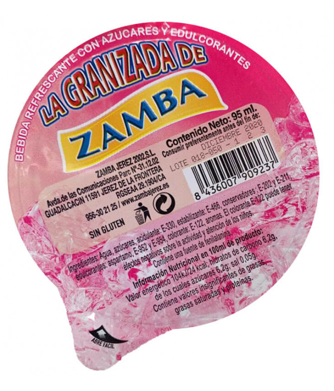 Zamba Granizado Morango 95ml Zamba Granizado Morango 95ml