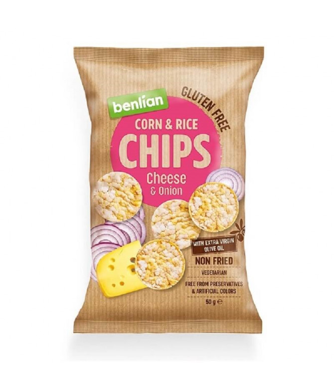 Benlian Mini Tortitas Queso Cebolla 50gr T Benlian Mini Tortitas Queso Cebolla 50gr T