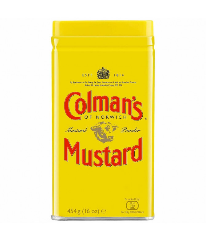 Colmans Mostarda em Pó 454gr Colmans Mostarda em Pó 454gr