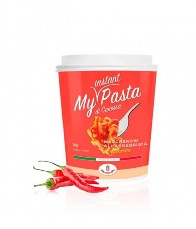 My Instant Pasta Maccheroni All'Arrabbiata 70gr T My Instant Pasta Maccheroni All'Arrabbiata 70gr T