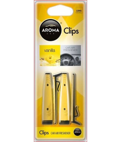 Ambientador Auto Aroma Car CLIPS Vanilla