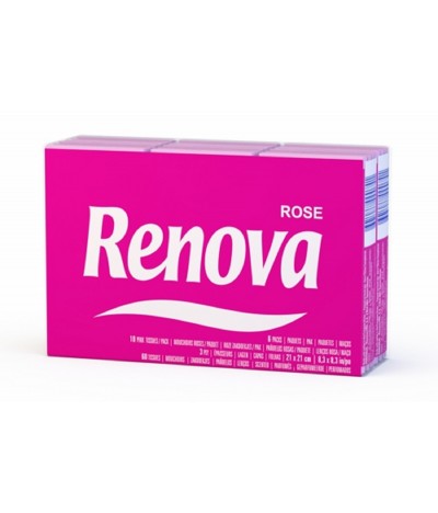 Lenços de Bolso Roses Renova 6 un