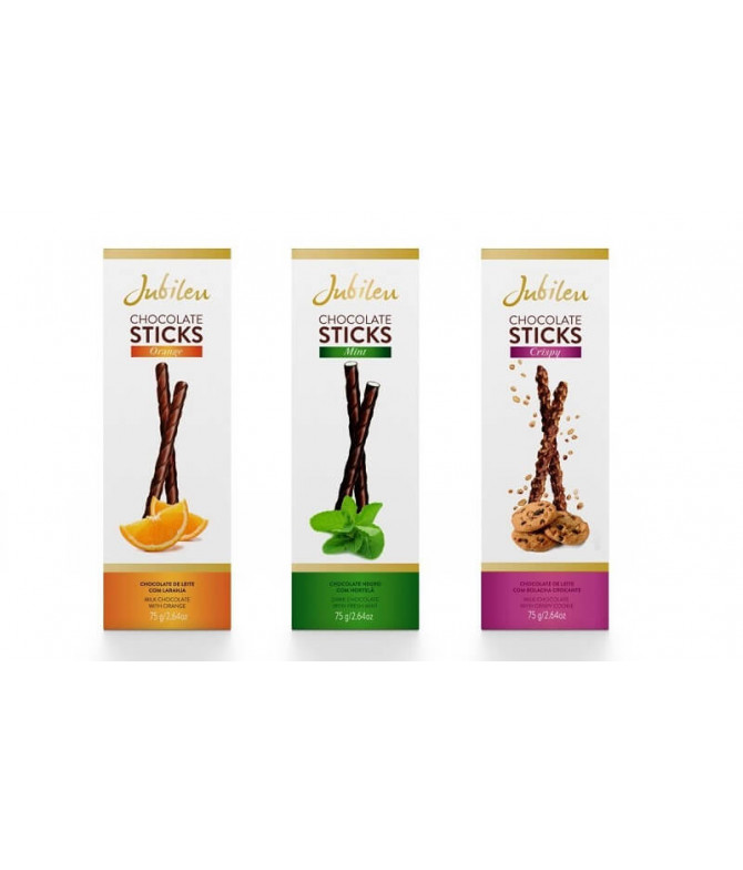 Jubileu Mix Sticks Chocolate 3x75gr Jubileu Mix Sticks Chocolate 3x75gr