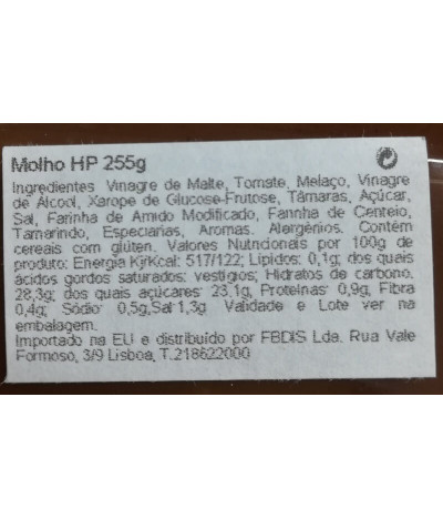 HP Molho Original 255gr