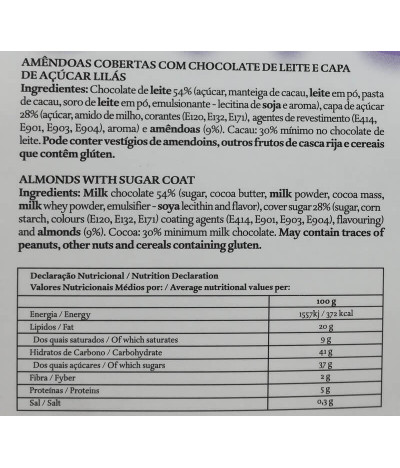 Candycat Amêndoa Chocolate Lilás 150gr