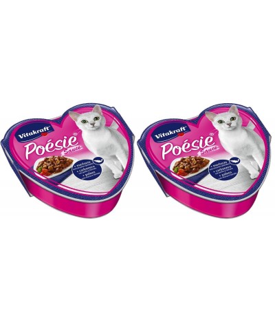 PACK 2 Latinha Poésie de Peixe com Massa e Tomate para Gato Vitakraft