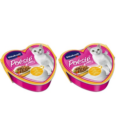 PACK 2 Latinha Poesie Molho com Frango e Legumes para Gato Vitakraft