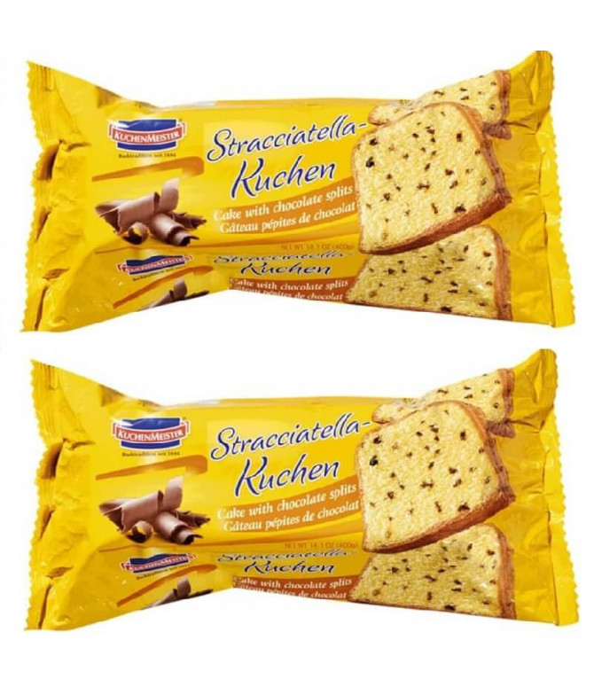 PACK 2 Kuchen Meister Bolo Baunilha Stracciatella 400gr PACK 2 Kuchen Meister Bolo Baunilha Stracciatella 400gr