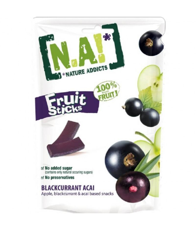 Nature Addicts Tira Açaí Groselha Maçã 35gr Nature Addicts Tira Açaí Groselha Maçã 35gr