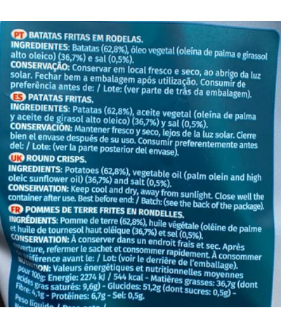 Bairradinha Batata Frita Ondulada 200gr