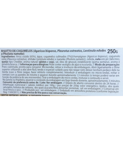 Carretilla Risotto Cogumelos 250gr