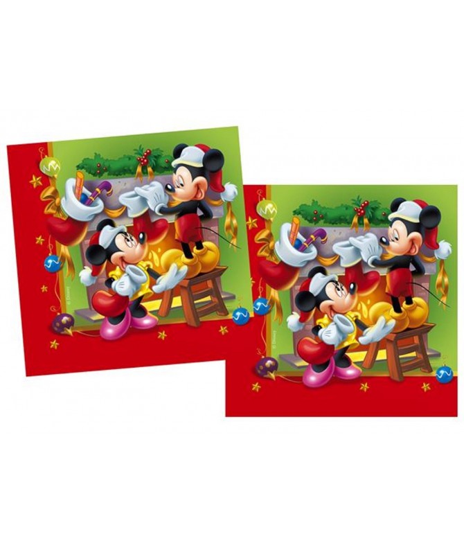 Guardanapos de Papel Mickey Christmas 33cm Guardanapos de Papel Mickey Christmas 33cm