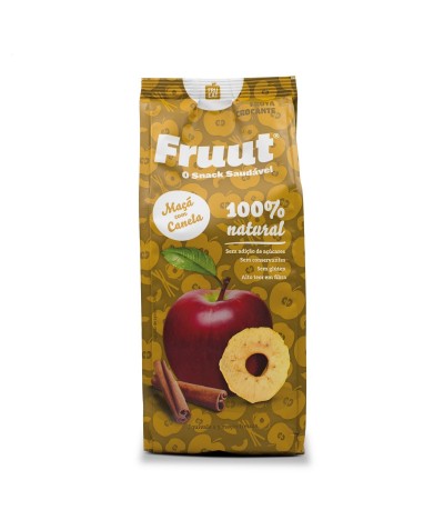 Fruut Snack Chips de Maçã 100% e Canela